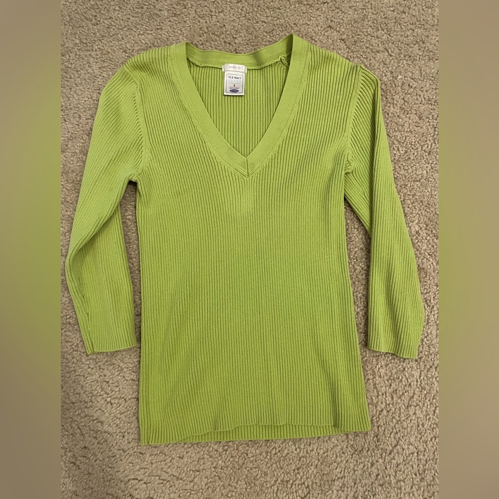 Old Navy Ribbed Quarter Sleeve Sweater